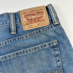 Levis 527 Bootcut Jeans Mens 40x30 Blue Denim Western Cowboy Workwear